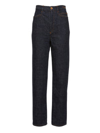 Pantalon en denim circulaire en coton et chanvre recyclé - Marine