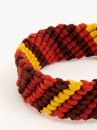 Braçelet Kyn en laiton - Red & Brown