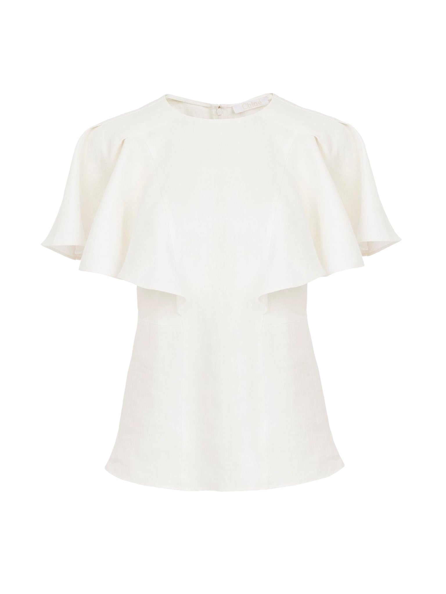 Top volanté sans manches en lin - Iconic Milk