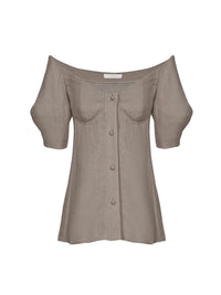 Top en laine - Brun Lave