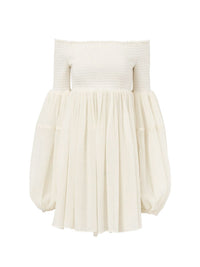 Blouse épaules nues en laine - Eden White