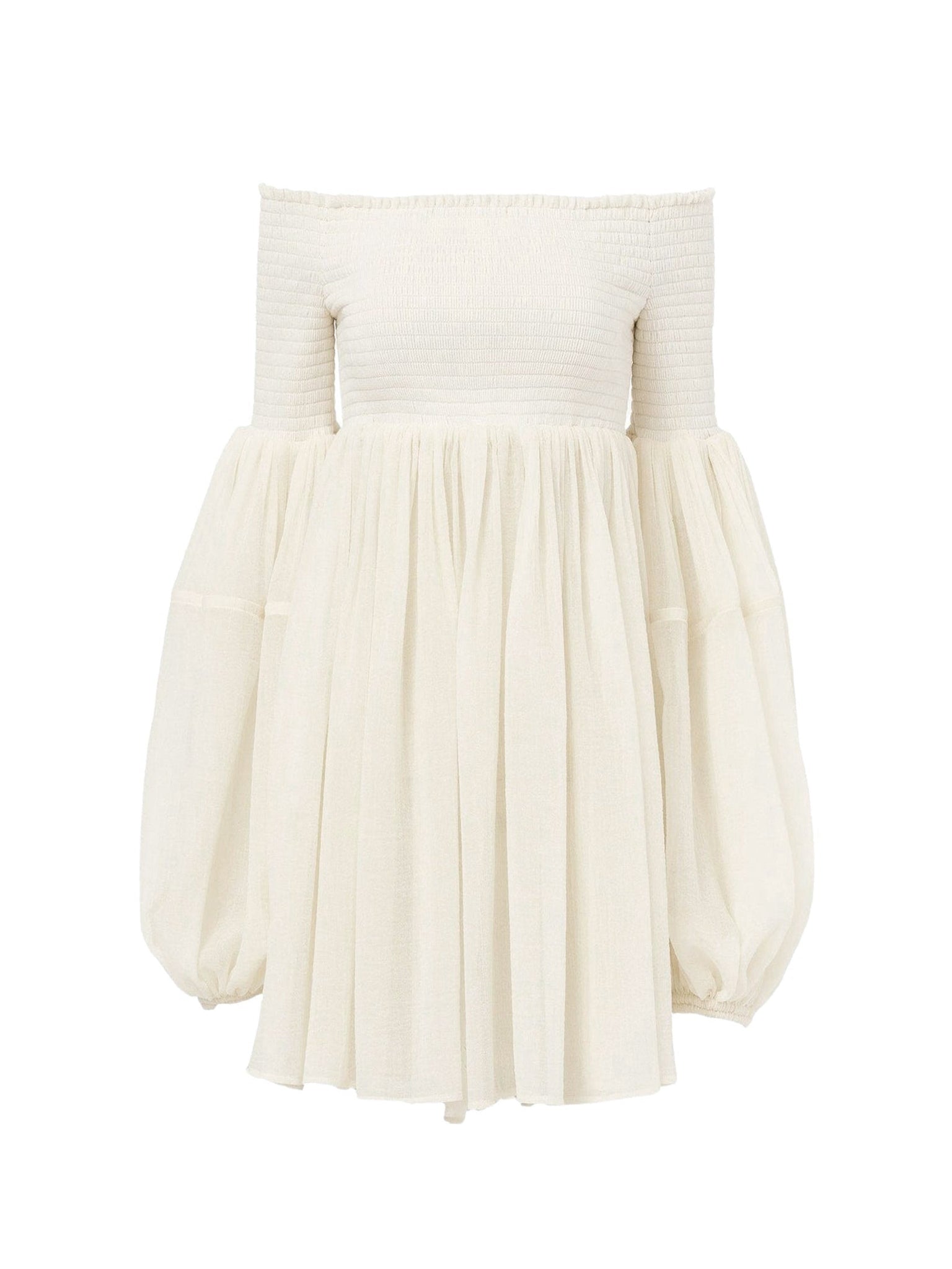 Blouse épaules nues en laine - Eden White