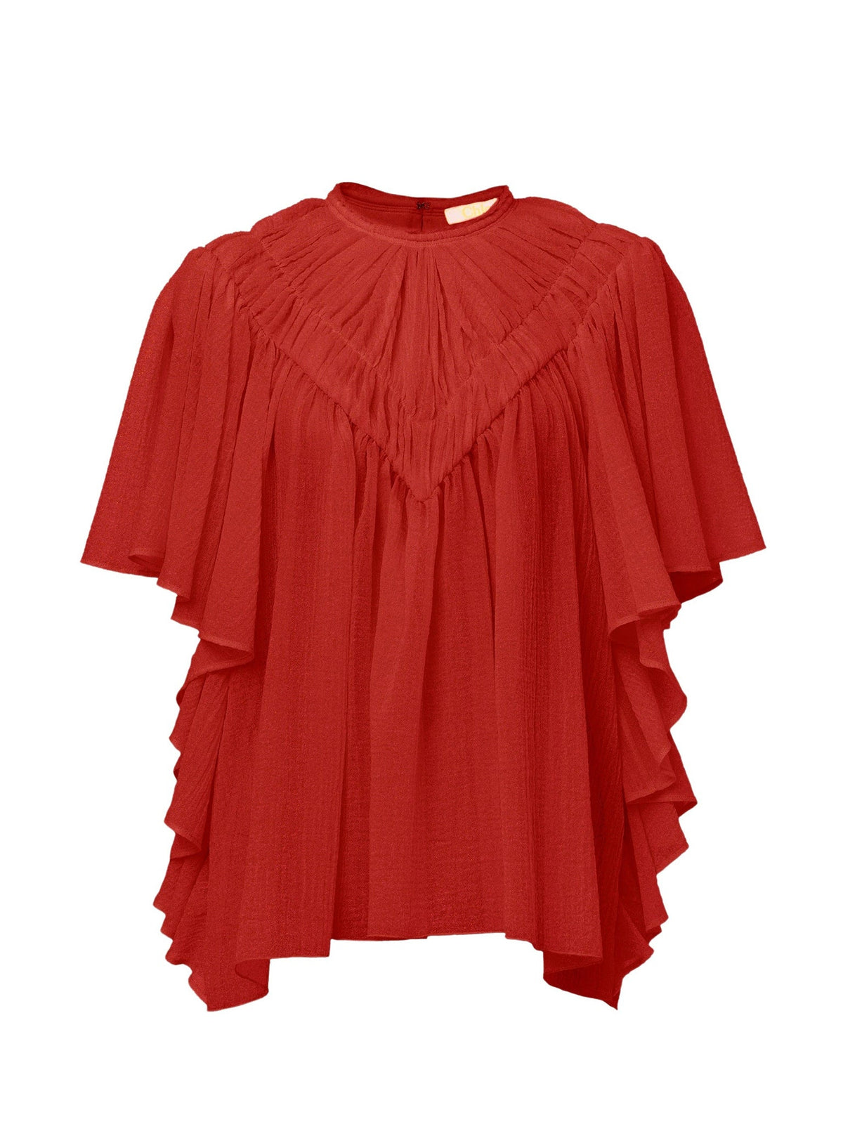 Top en gaze de laine - Coup de Coeur Rouge