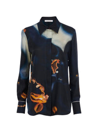 Chemise imprimée en soie - Multicolor