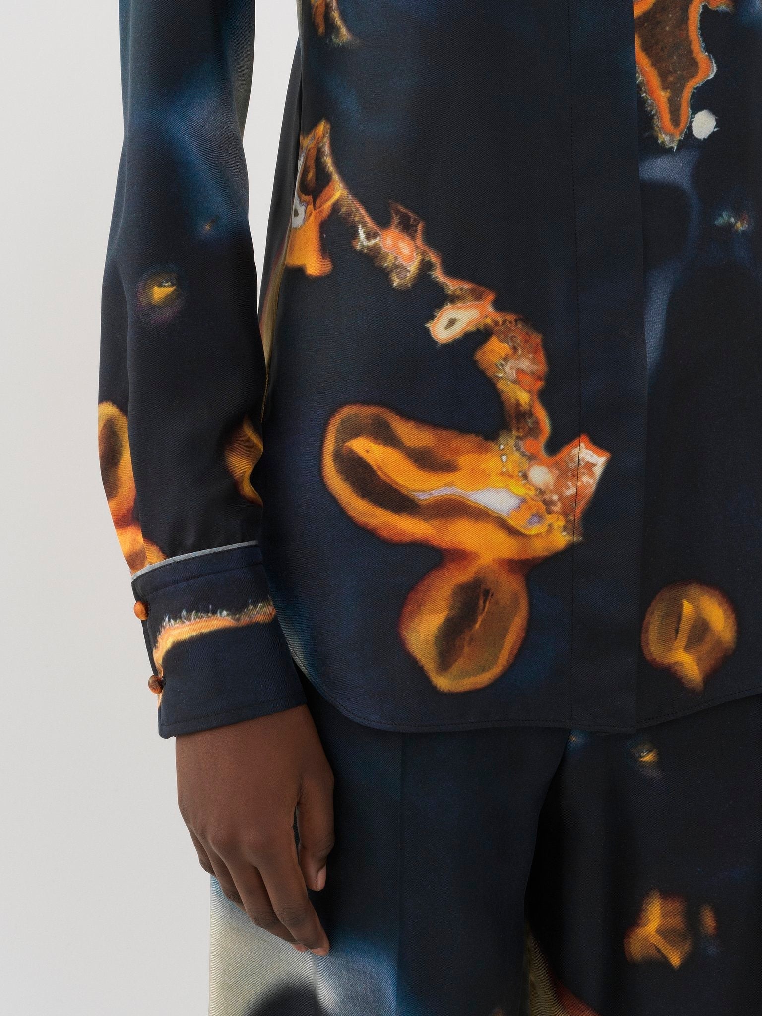 Chemise imprimée en soie - Multicolor