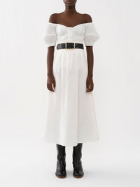 Jupe midi corset en lin - Iconic Milk
