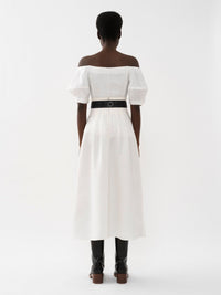 Jupe midi corset en lin - Iconic Milk