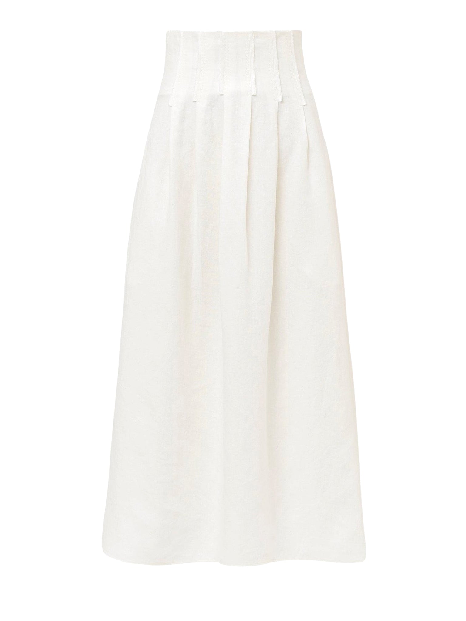Jupe midi corset en lin - Iconic Milk