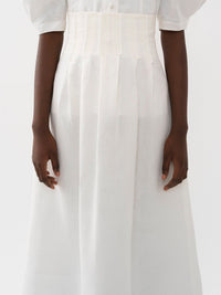Jupe midi corset en lin - Iconic Milk