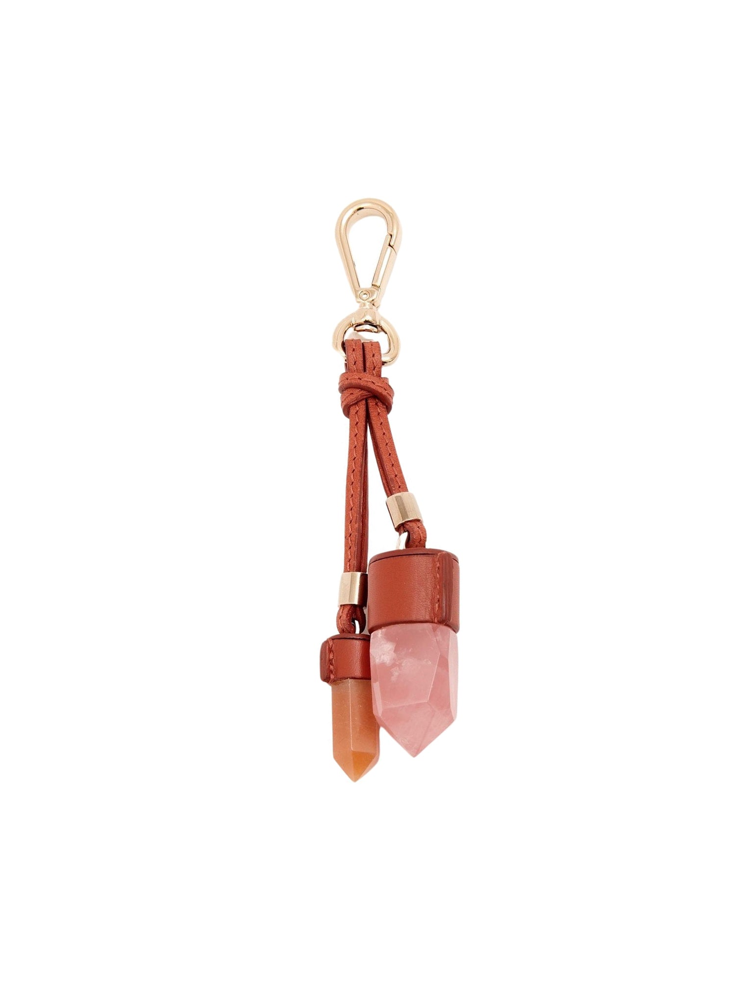 Bijou de sac Jemma en laiton - Pink & Red