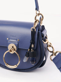 Bijou de sac Jemma en laiton et pierre semi préçieuse - Grey & Blue