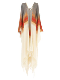 Gilet long en cachemire - Multicolor