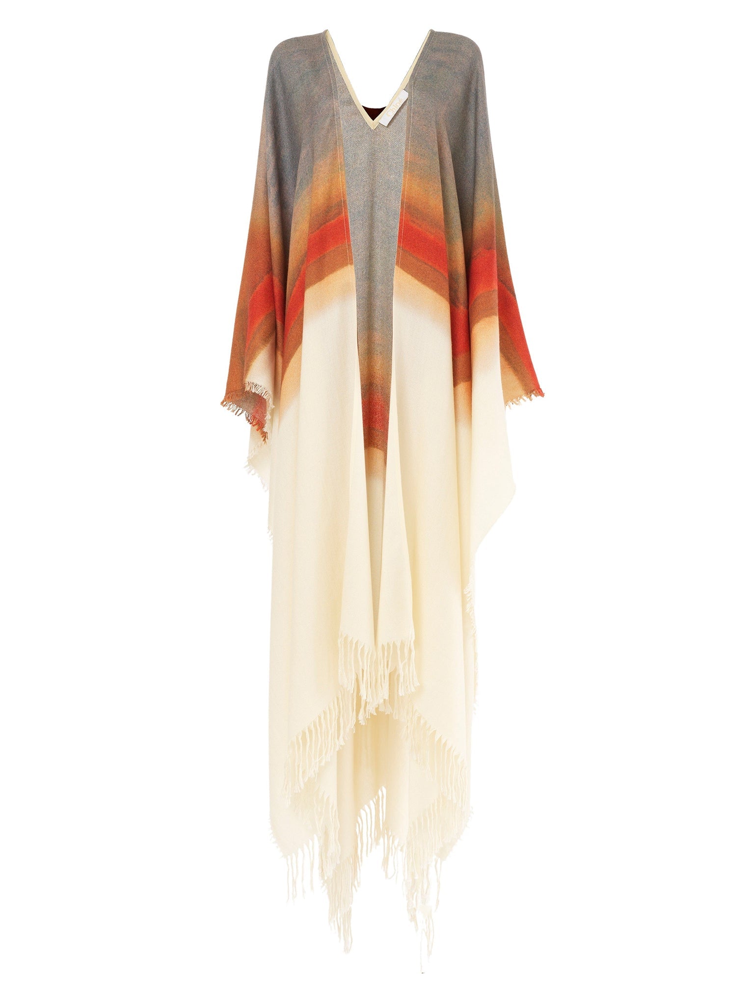 Gilet long en cachemire - Multicolor