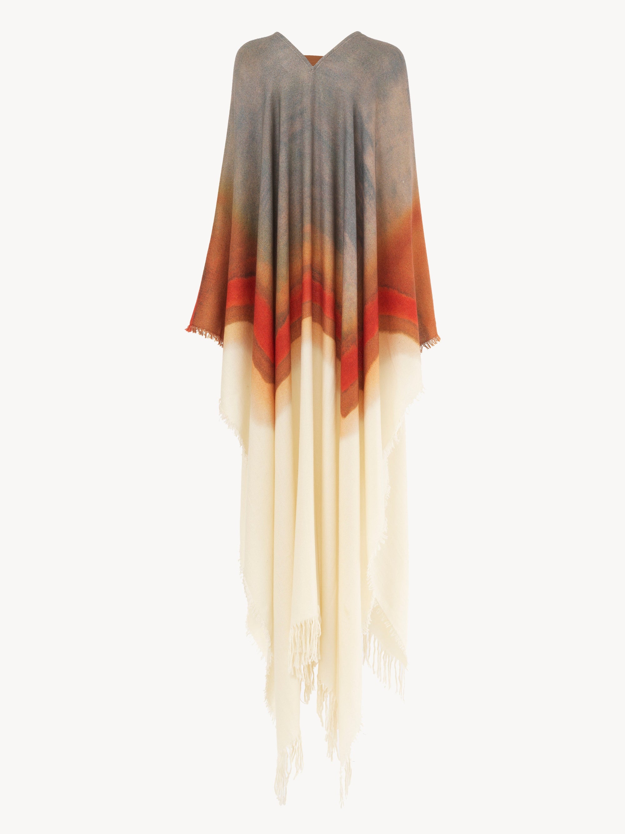 Gilet long en cachemire - Multicolor