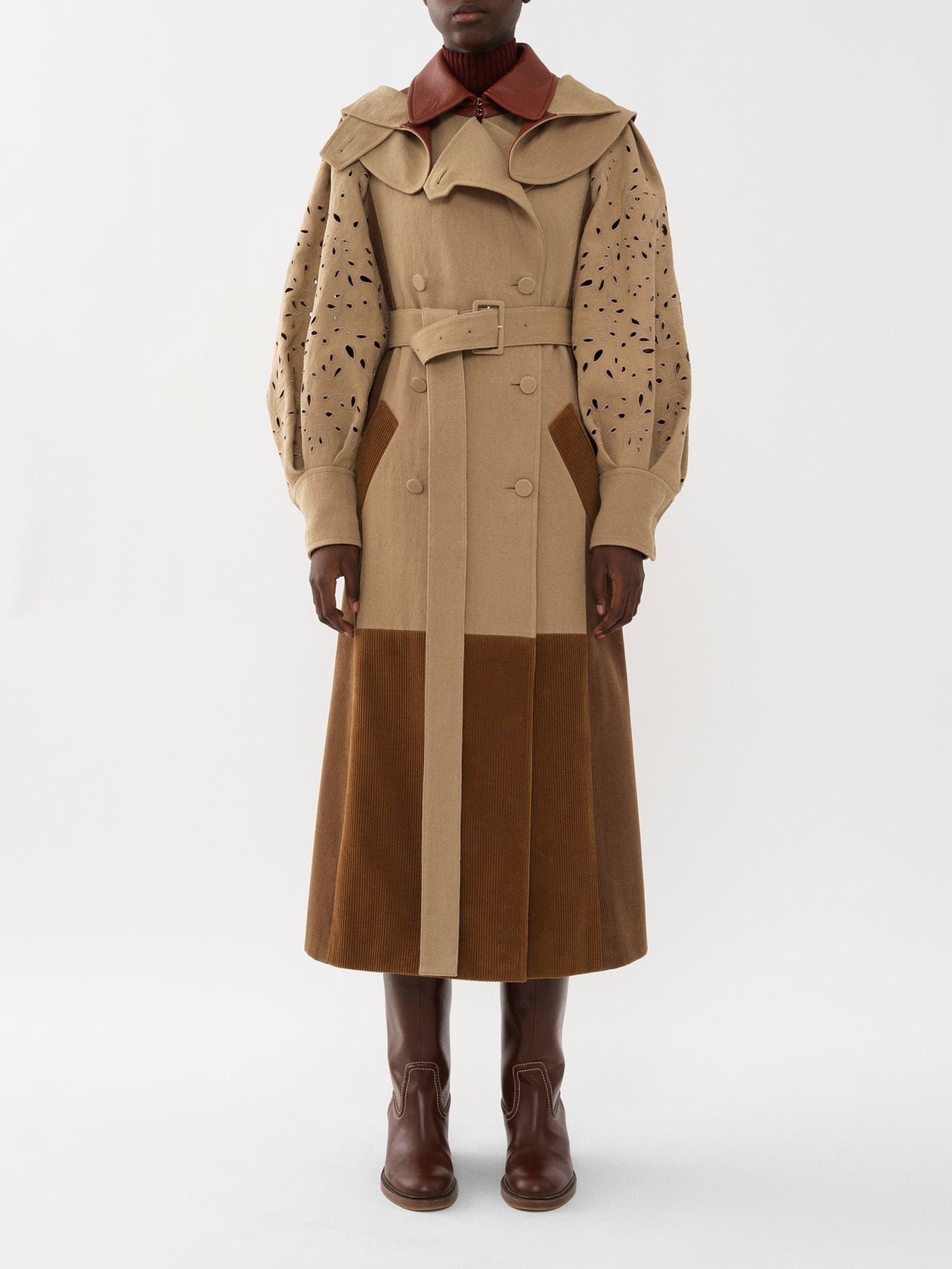 Trench à capuche - Off Brown