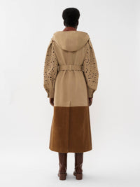 Trench à capuche - Off Brown