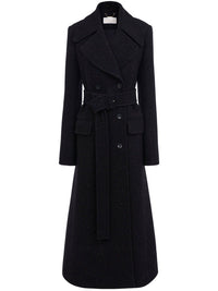 Manteau long en laine - Anthracite Blue