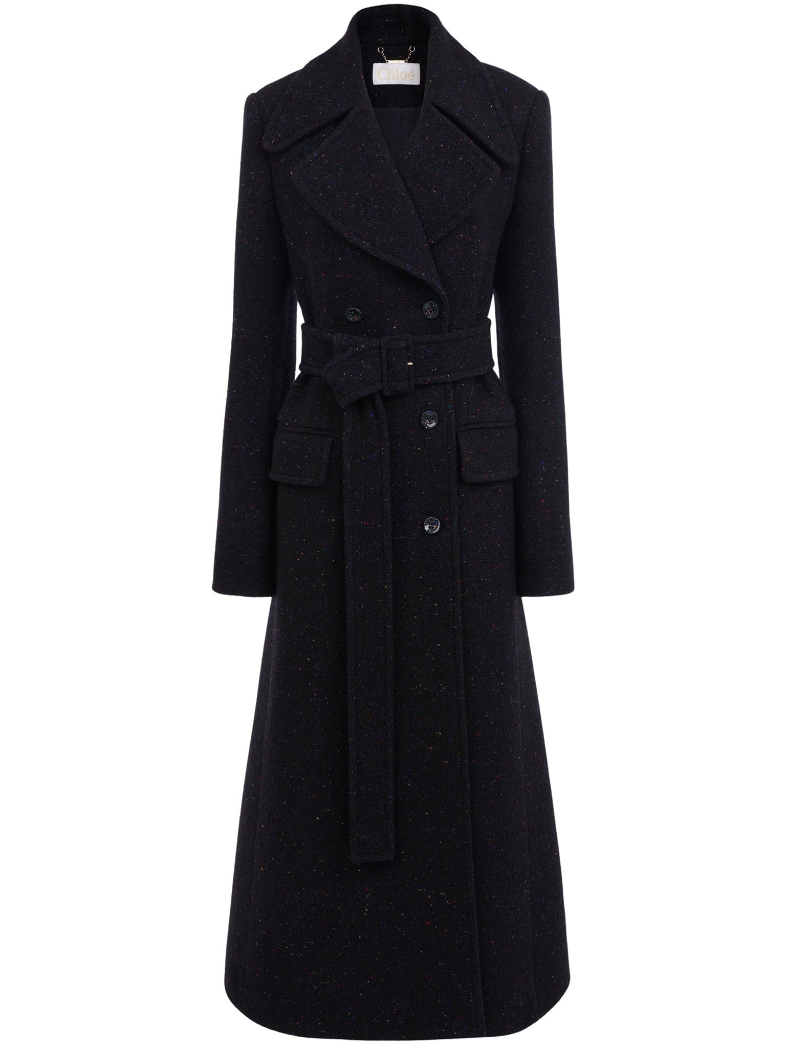 Manteau long en laine - Anthracite Blue