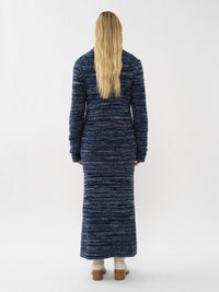 Cardigan ample à col V en cachemire - Cosmic Blue