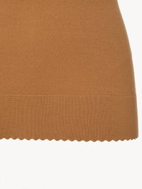 Top en tricot mérinos superfin - Marron