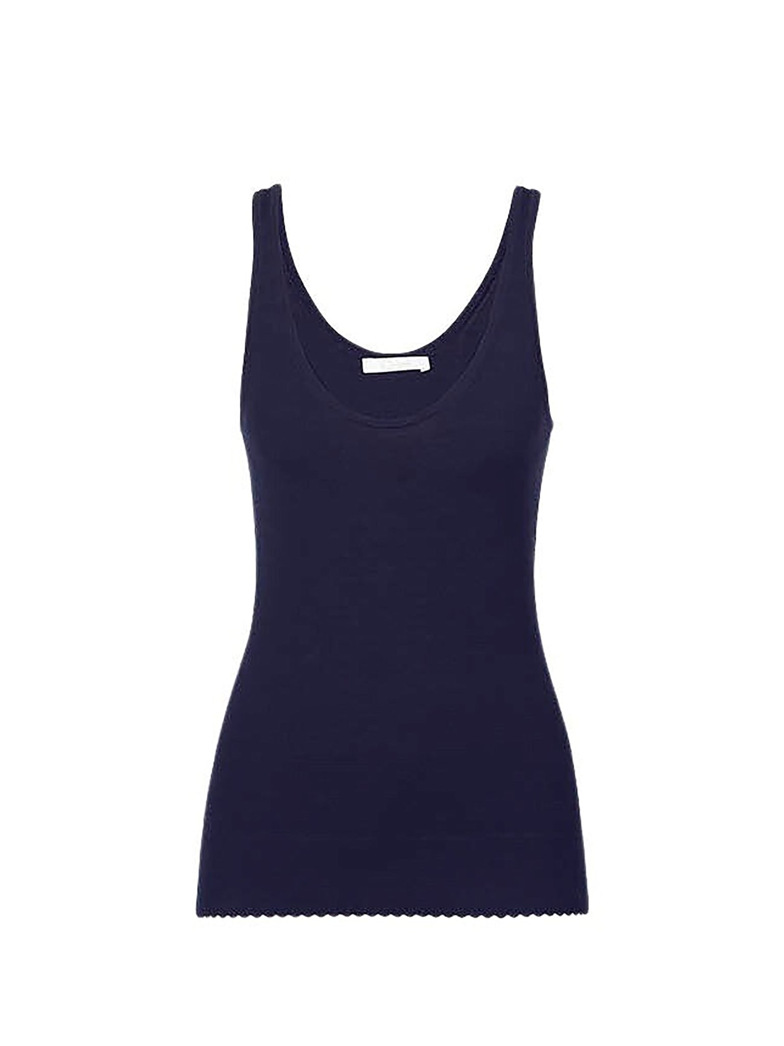 Top en tricot mérinos superfin - Iconic Navy