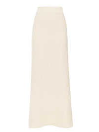 Jupe longue en cachemire - White Powder
