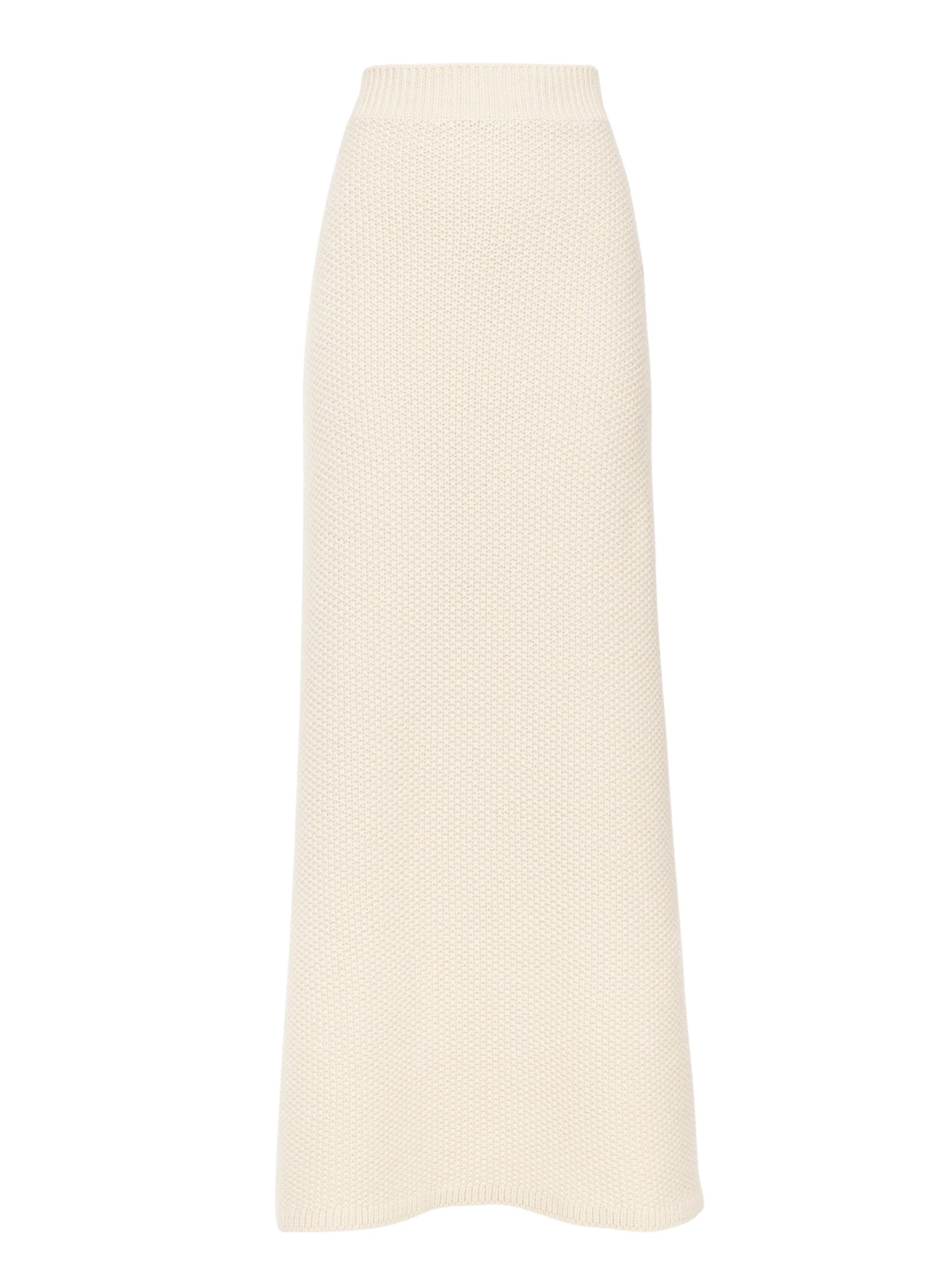 Jupe longue en cachemire - White Powder