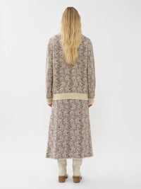 Jupe midi en cachemire - Antique White