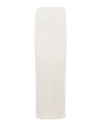 Jupe tube en laine - Lovely White