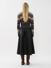 Pull à col montant en cachemire - Multicolor Grey