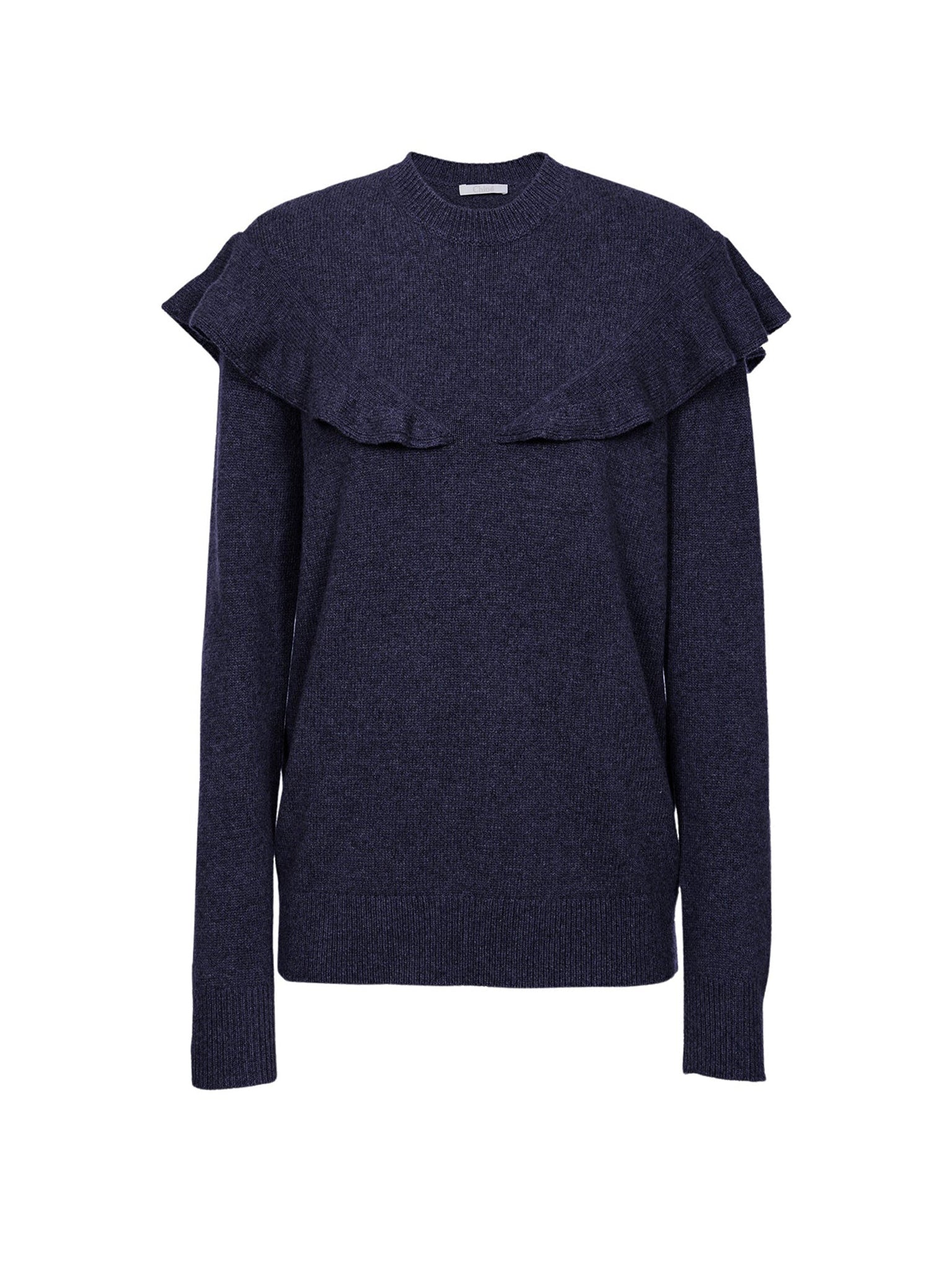 Pull volanté en cachemire - Iconic Navy