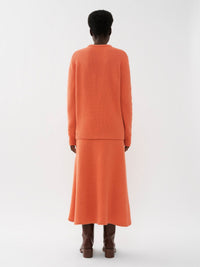 Pull ample en cachemire - Papaya Orange