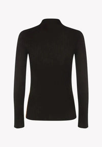 Pull à col montant en laine - Chocolate Brown