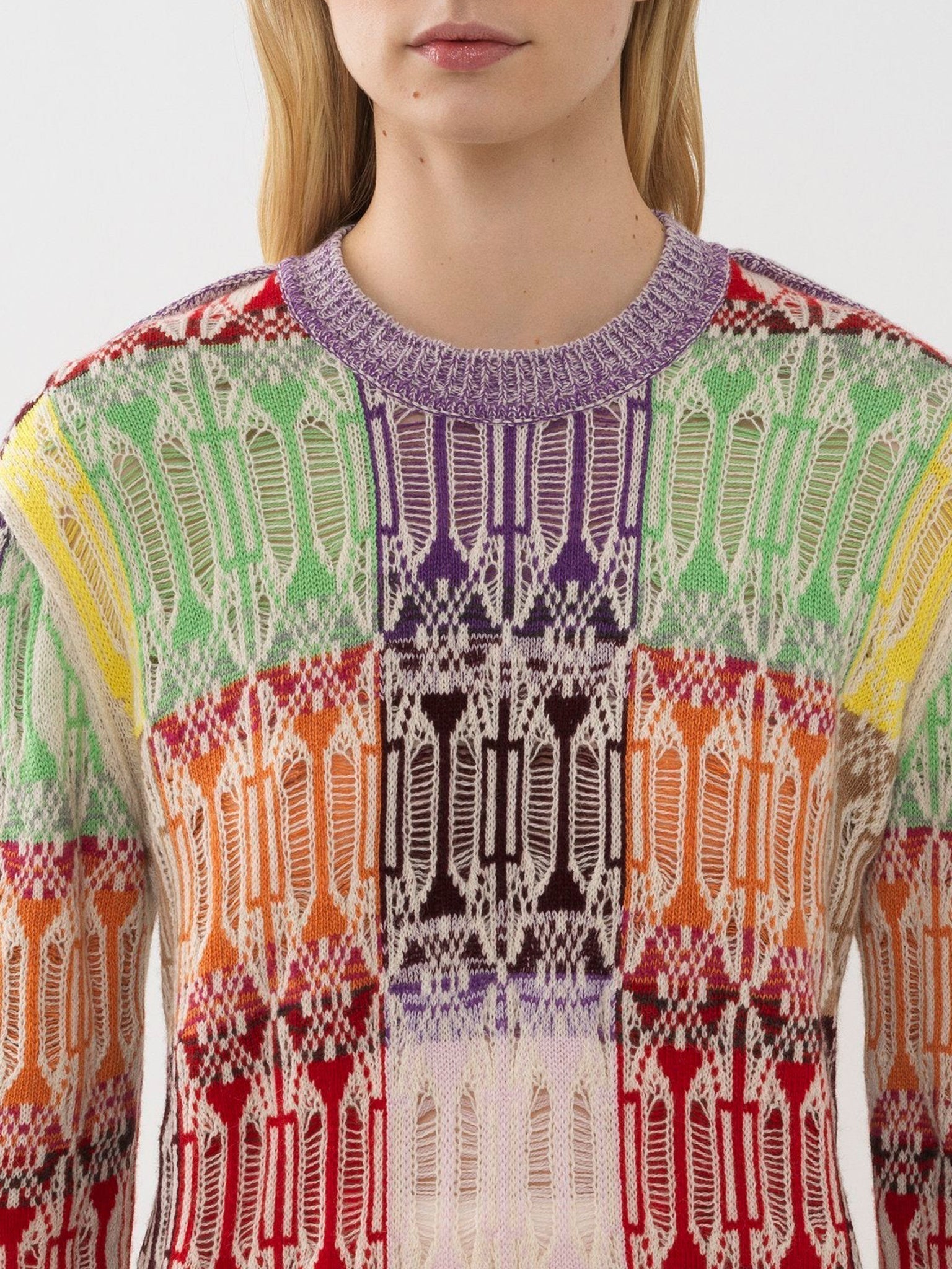 Pull ample imprimé en cachemire - Multicolor