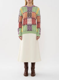 Pull ample imprimé en cachemire - Multicolor
