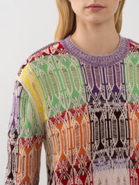 Pull ample imprimé en cachemire - Multicolor