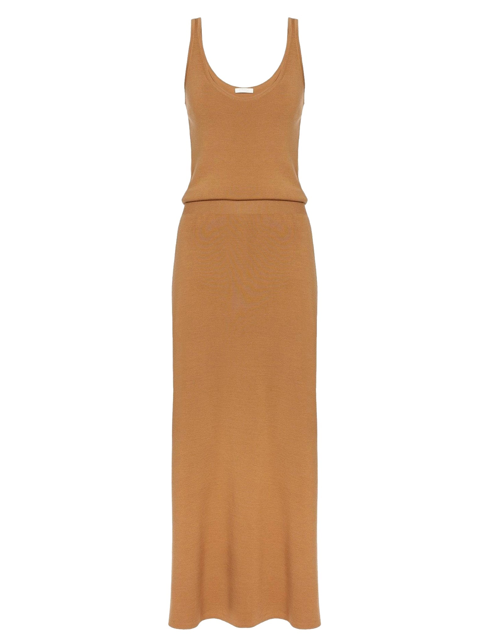 Robe en tricot mérinos ultrafin - Worn Brown