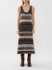 Robe sans manches en cachemire - Multicolor Grey