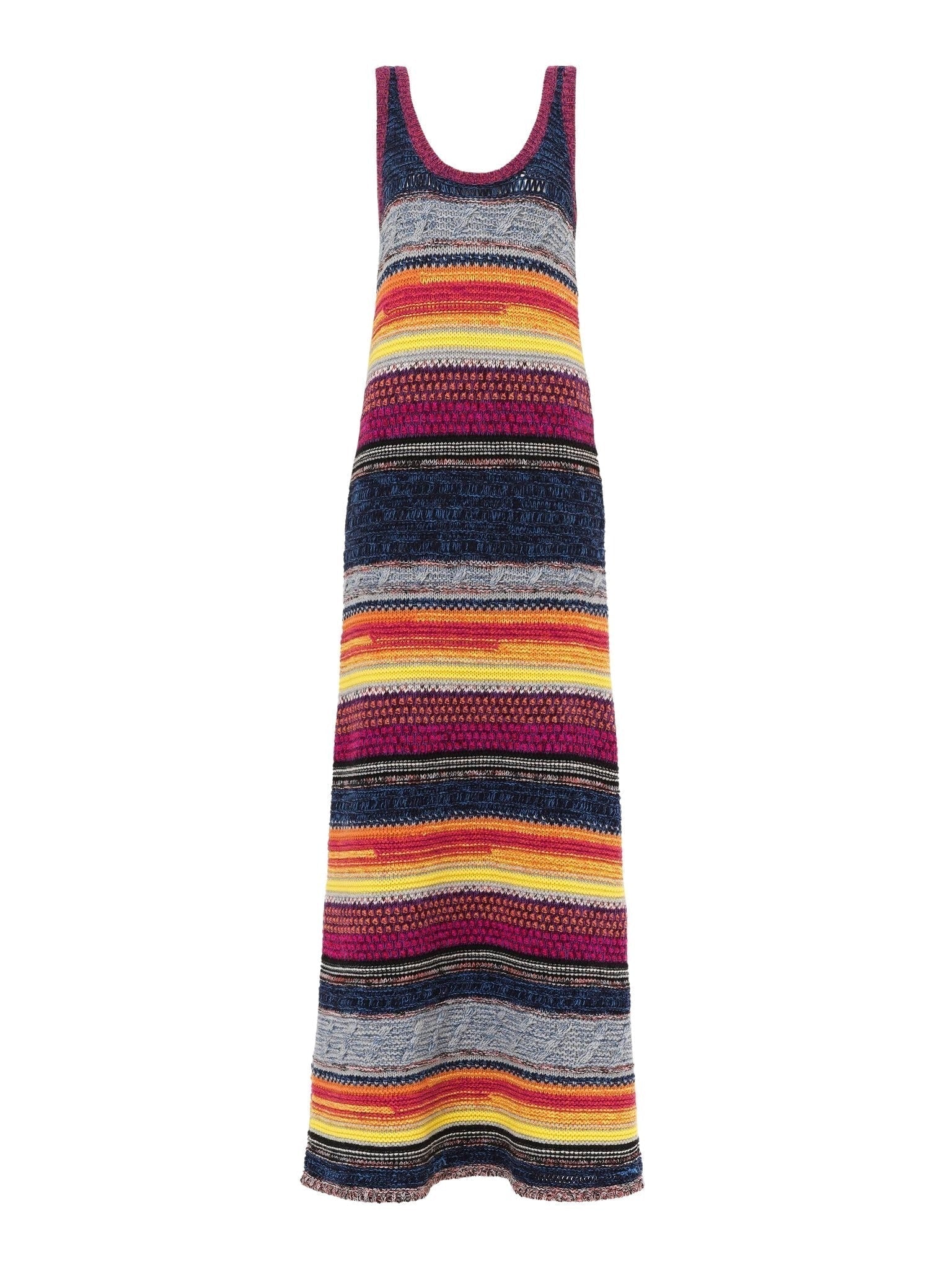 Robe sans manches en cachemire - Multicolor