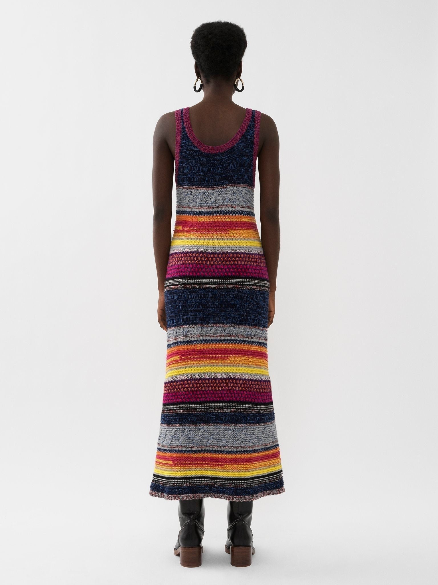 Robe sans manches en cachemire - Multicolor