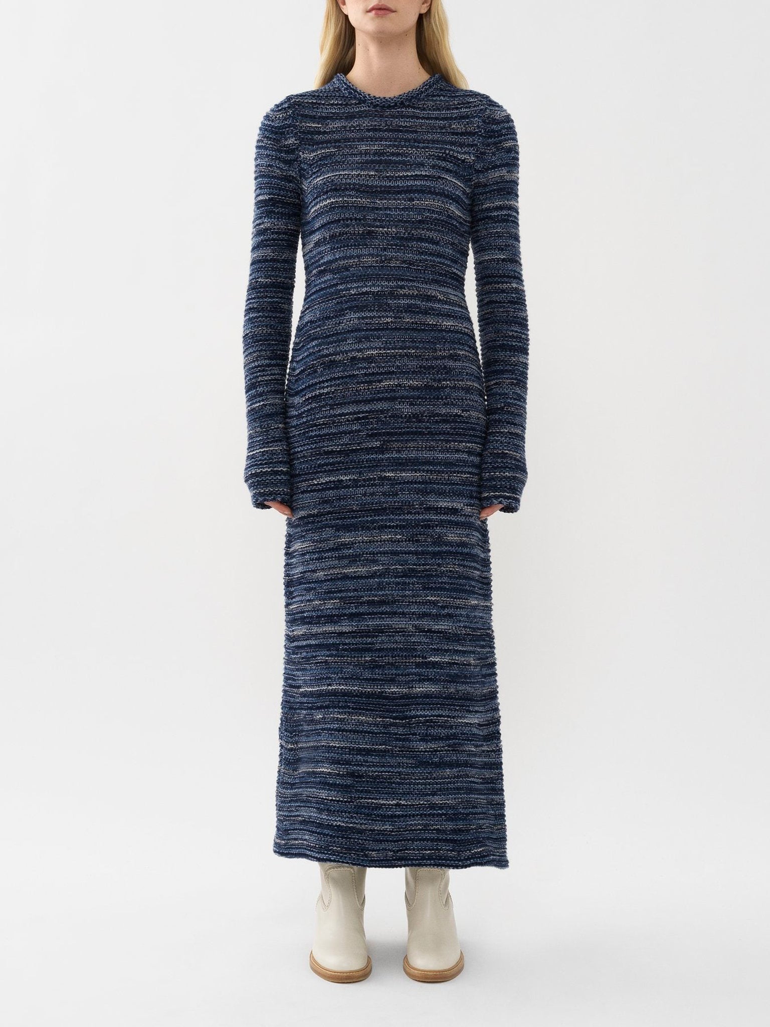 Robe tube en cachemire - Cosmic Blue