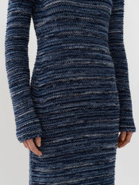 Robe tube en cachemire - Cosmic Blue