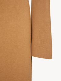 Robe à manches longues en laine côtelé - Worn Brown