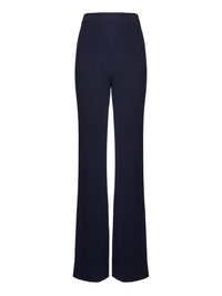 Pantalon finement côtelé en laine - Navy