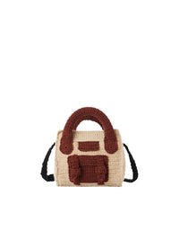 Mini sac Edith - Brown & Beige