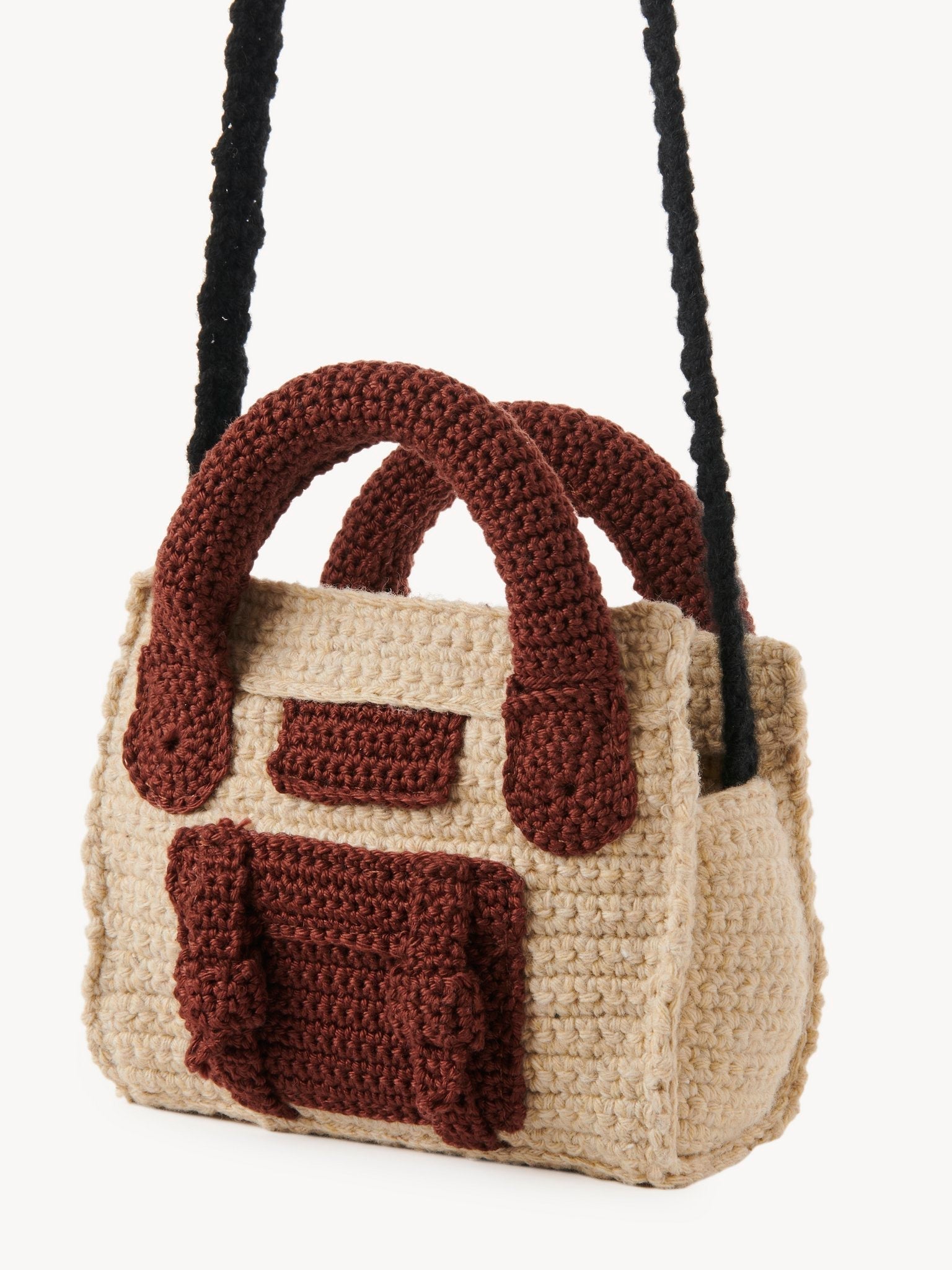 Mini sac Edith - Brown & Beige