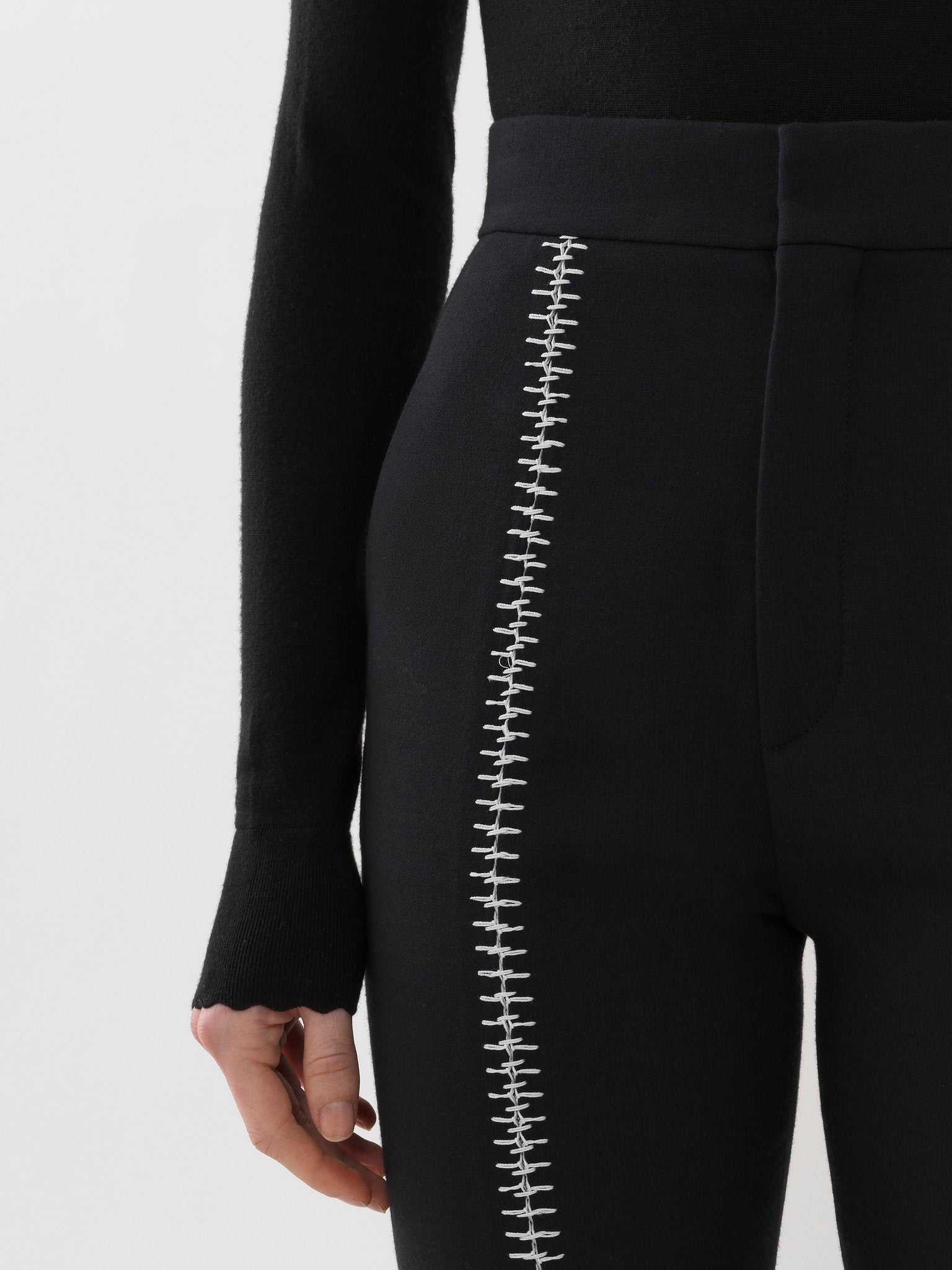 Pantalon habillé en laine - Black