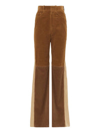 Pantalon évasé en velours cotelé - Off Brown