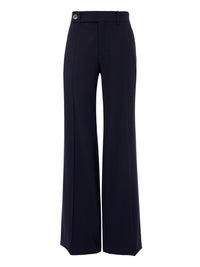 Pantalon en laine stretch - Abyss Blue