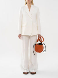 Pantalon évasé costume en lin - Iconic Milk
